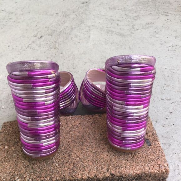 Schutz Metallic Mules - Picture 5 of 8